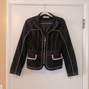 Cotton black jacket women